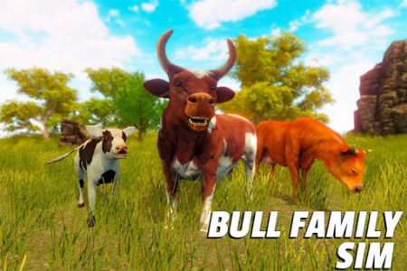 اسکرین شات بازی Bull Family Simulator: WildCraft 1