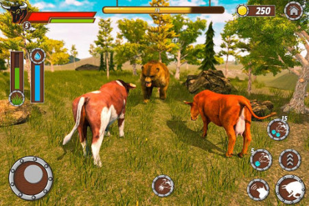 اسکرین شات بازی Bull Family Simulator: WildCraft 3