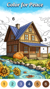 اسکرین شات 6 بازی Color Oasis - Color by Number