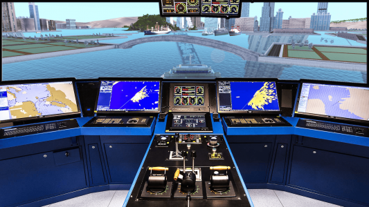 اسکرین شات بازی Cargo Ship Simulator City 3D 2