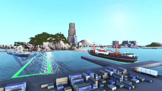 اسکرین شات بازی Cargo Ship Simulator City 3D 5