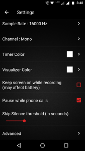 اسکرین شات برنامه Smart Recorder : TapeVoice 5