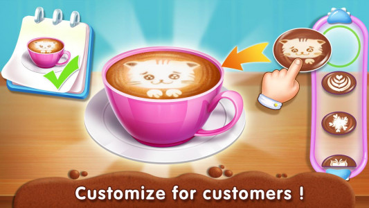 اسکرین شات 8 بازی Kitty Café: Make Yummy Coffee