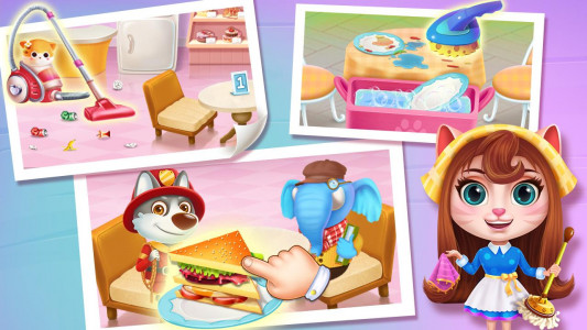 اسکرین شات 5 بازی Kitty Café: Make Yummy Coffee