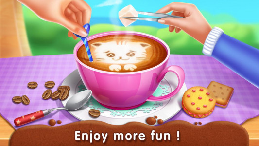 اسکرین شات 3 بازی Kitty Café: Make Yummy Coffee