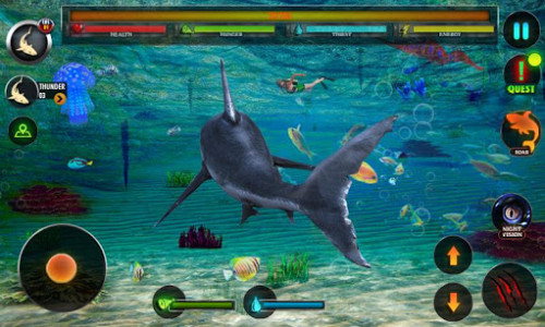 اسکرین شات بازی Angry Shark Adventures 3D 5