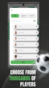 اسکرین شات 2 برنامه My Lineup: Lineup Creator