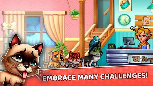 اسکرین شات 6 بازی Pet Shop Fever: Animal Hotel