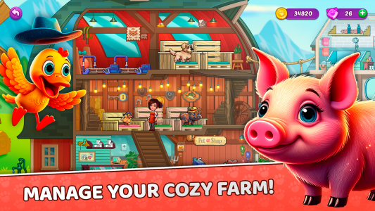 اسکرین شات 2 بازی Pet Shop Fever: Animal Hotel