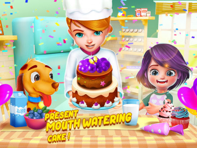 اسکرین شات برنامه Cake Baking Games : Bakery 3D 6