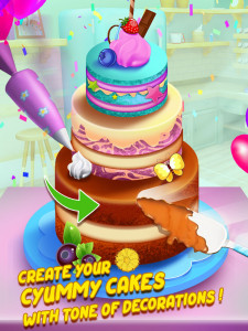 اسکرین شات برنامه Cake Baking Games : Bakery 3D 3