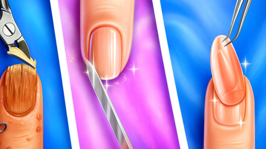 اسکرین شات 1 بازی Nail Art Salon Girls Game