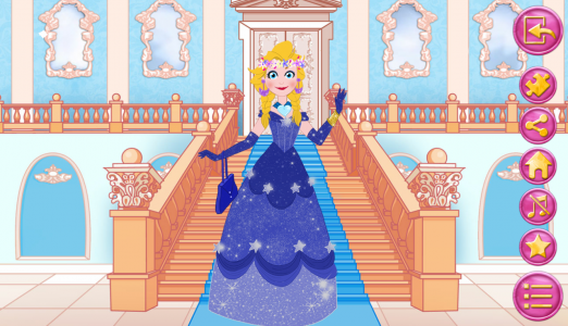 اسکرین شات بازی Queen dress up in frozen land 3