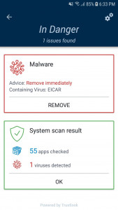 اسکرین شات برنامه Antivirus Mobile - Cleaner, Phone Virus Scanner 2