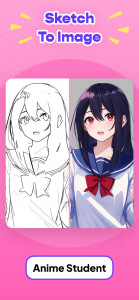 اسکرین شات 5 برنامه AI Anime Generator: AI Anime