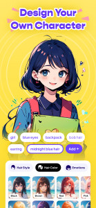 اسکرین شات 2 برنامه AI Anime Generator: AI Anime