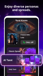 اسکرین شات برنامه Tarot Knows 2