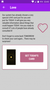 اسکرین شات برنامه Tarot - Daily cards 3