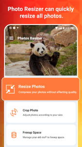اسکرین شات برنامه Photo Resizer Image Compress, Resize, Reduce, Crop 4