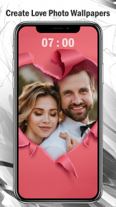 اسکرین شات برنامه Romantic Love Photo Frames App 4