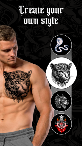 اسکرین شات 2 برنامه Tattoo Maker - Tattoo Design