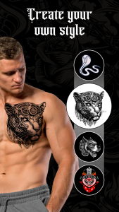 اسکرین شات 2 برنامه Tattoo Maker - Tattoo Design