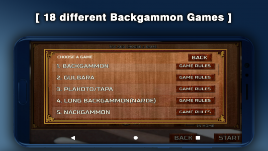 اسکرین شات بازی Backgammon Games - 18 2