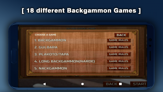 اسکرین شات بازی Backgammon - 18 Board Games 2