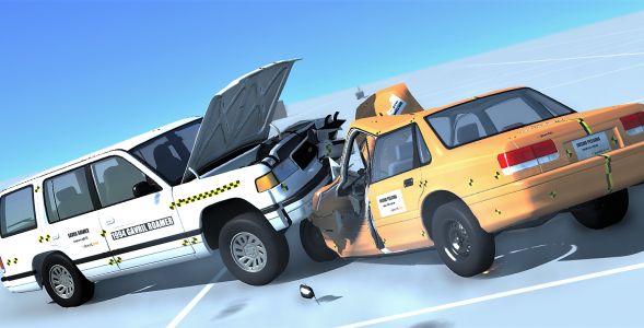 اسکرین شات بازی Taxi Crash Car Game Simulation 3