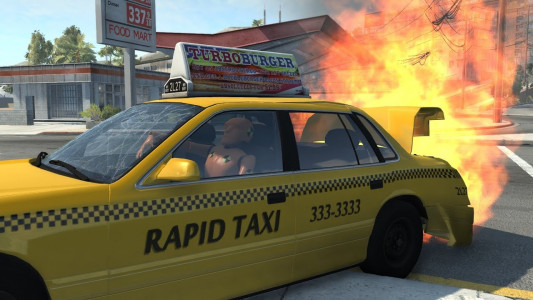 اسکرین شات بازی Taxi Crash Car Game Simulation 1
