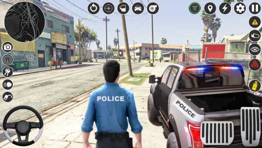 اسکرین شات بازی Police Car Chase 3D Car Games 2