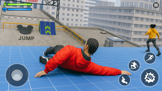 اسکرین شات 2 بازی Go Up Go Down: Parkour Rooftop