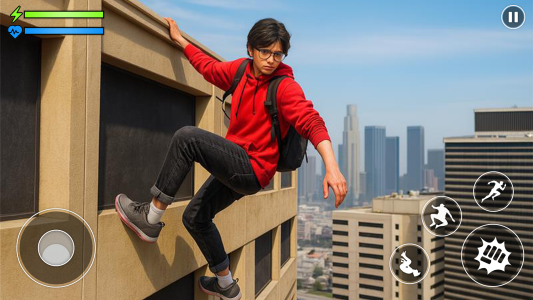 اسکرین شات 1 بازی Go Up Go Down: Parkour Rooftop