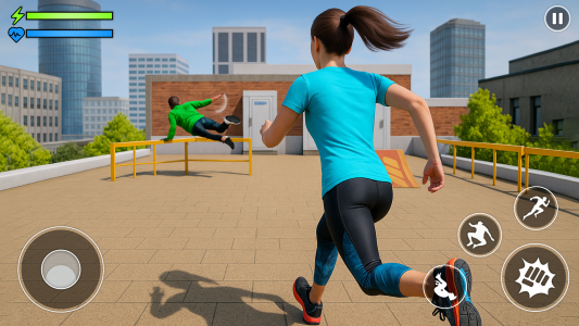 اسکرین شات 5 بازی Go Up Go Down: Parkour Rooftop