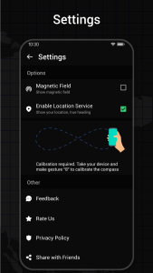 اسکرین شات 4 برنامه Compass App: Direction Compass