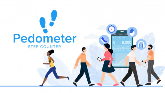 اسکرین شات برنامه Pedometer - Step Counter App 1
