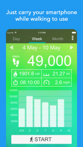 اسکرین شات برنامه Pedometer - Step Counter App 8