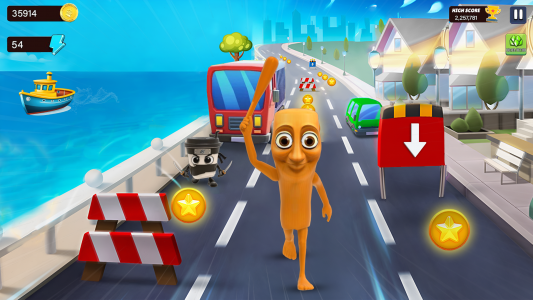 اسکرین شات 3 بازی Mini Car Runner - Meme Games