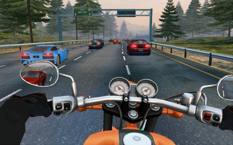 اسکرین شات بازی Top Rider: Bike Race & Real Traffic 1