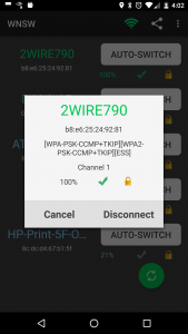 اسکرین شات برنامه Access Point Switcher 7
