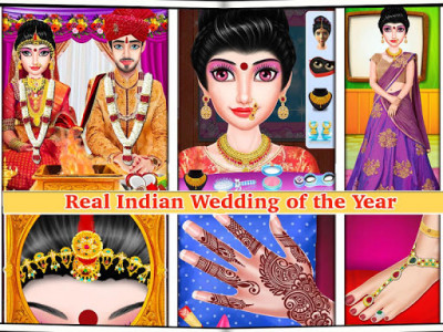 اسکرین شات بازی Gorgeous Indian Wedding - Beauty Salon Makeup Girl 2
