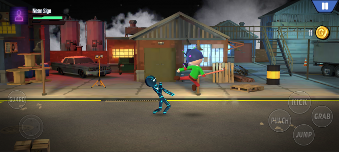 اسکرین شات برنامه Stickman Ninja Fighting Games 1