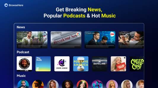 اسکرین شات برنامه Browser TV Web - BrowseHere 7