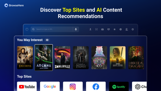 اسکرین شات 8 برنامه TV Web Browser - BrowseHere