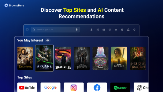 اسکرین شات برنامه Browser TV Web - BrowseHere 8