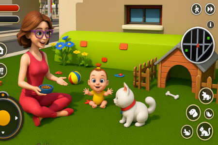 اسکرین شات 2 بازی Happy Home: Mom Simulator