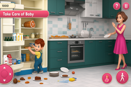 اسکرین شات 7 بازی Happy Home: Mom Simulator