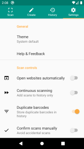 اسکرین شات 8 برنامه QR & Barcode Scanner