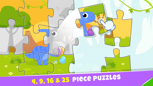 اسکرین شات بازی Bini Dino Puzzles for Kids! 1