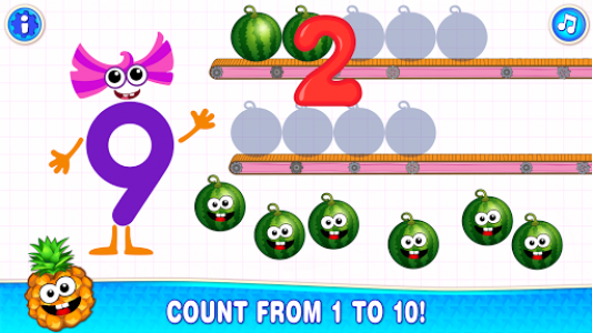 اسکرین شات بازی Learning numbers for kids! Writing Counting Games! 4